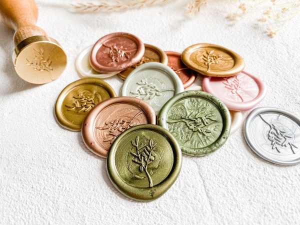 OLIVE Old Copper Self Adhesive Wax Seal - Image 3