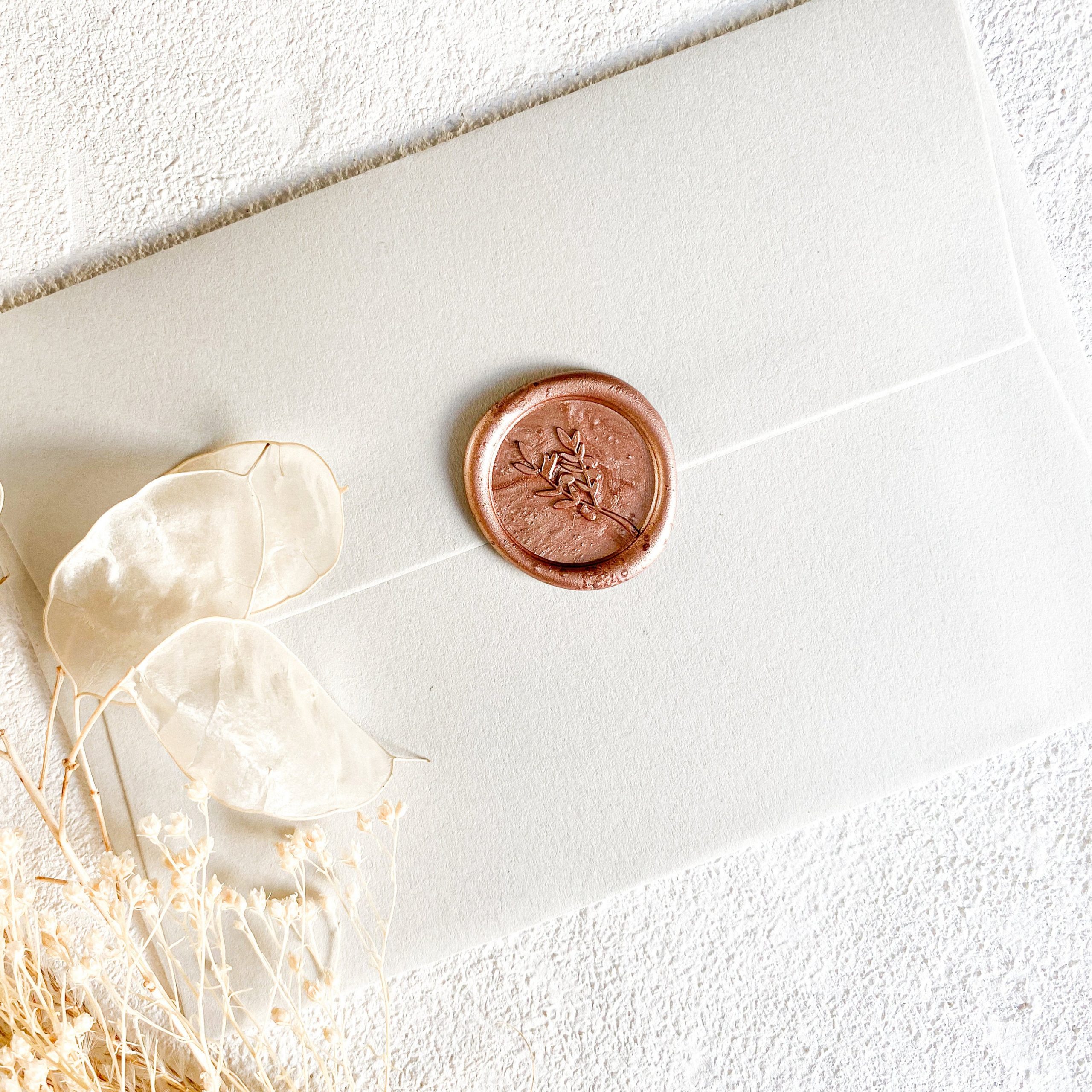 OLIVE Rose Gold Self Adhesive Wax Seal