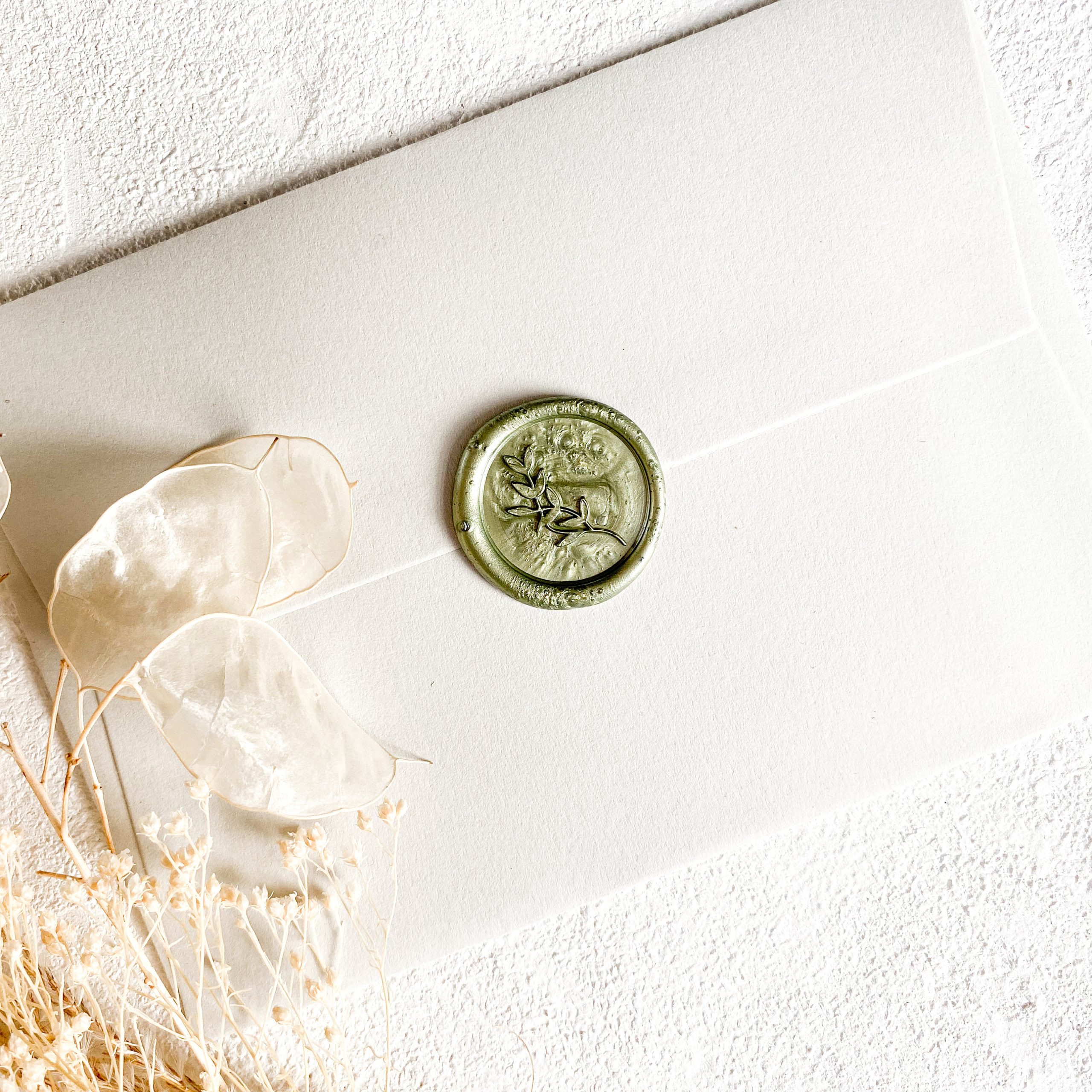 RUSKUS Olive Green Self Adhesive Wax Seal